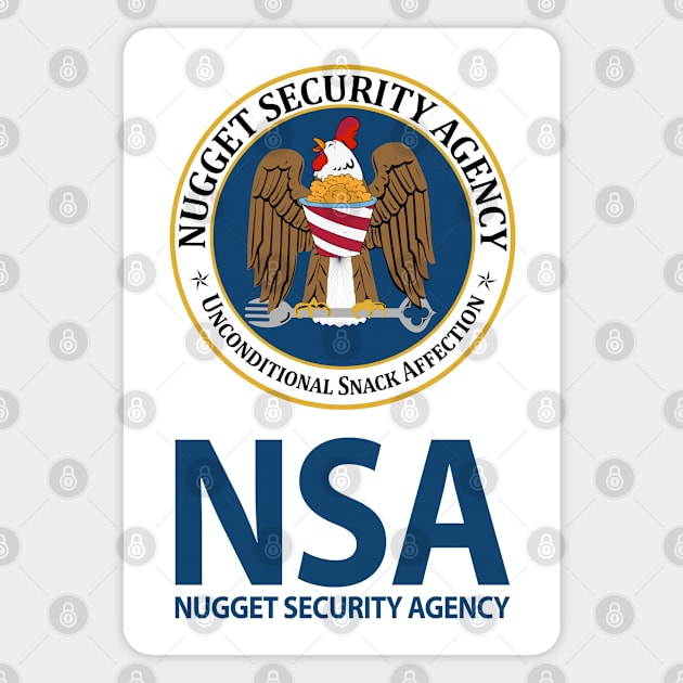 NSA:Nugget Security Agency Magnet by Scared Side